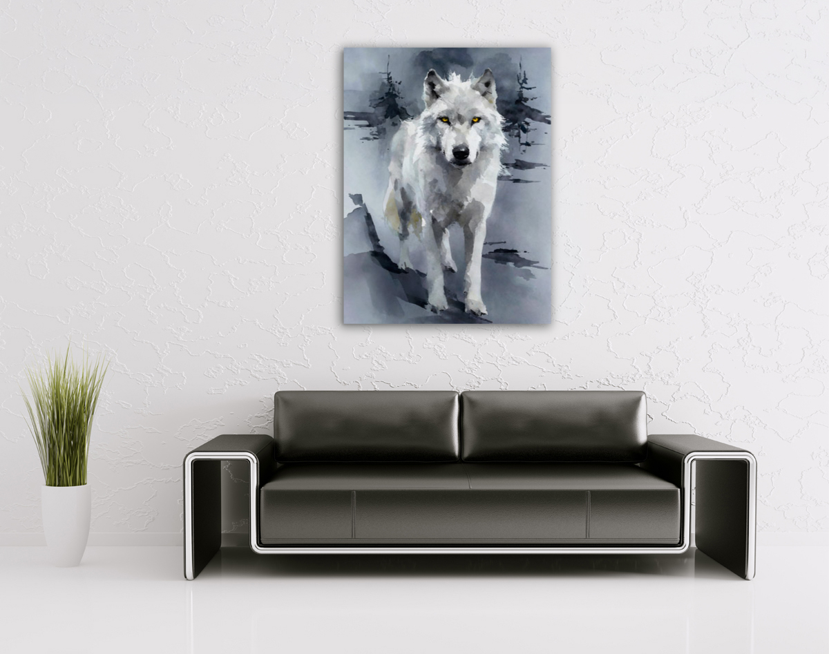 214-1755-wohnzimmer-weisser-Wolf-bild-kaufen-online-coole-bilder