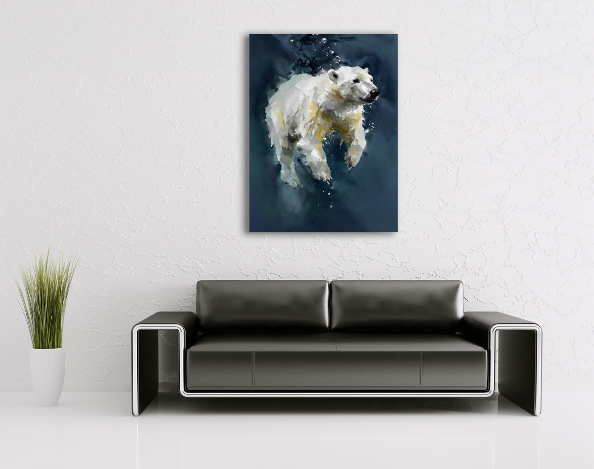 214-1759-wohnzimmer-Eisbear-unter-Wasser-einzigartig-fotokunst