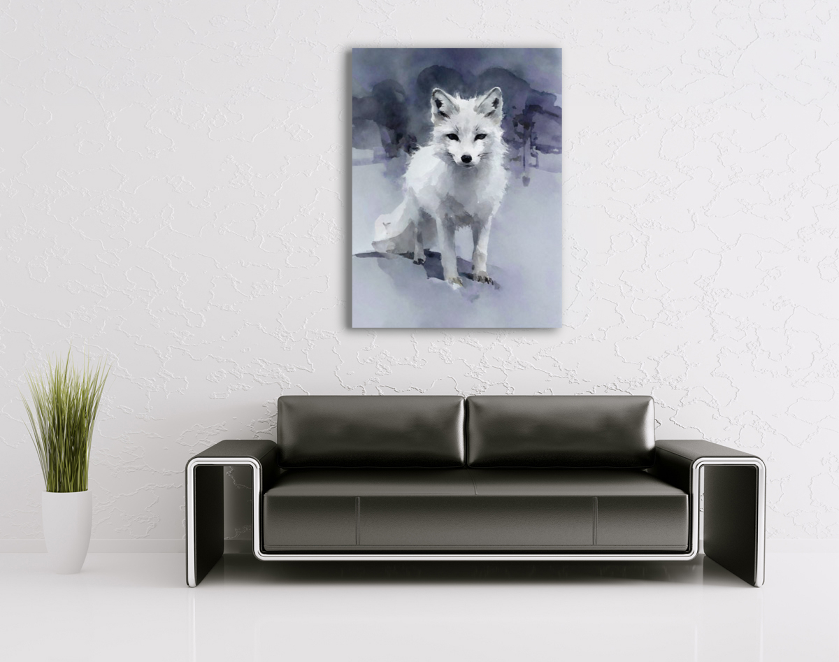 214-1769-wohnzimmer-Polfuchs-kunstdrucke-auf-leinwand-kuenstlerisches-unikat