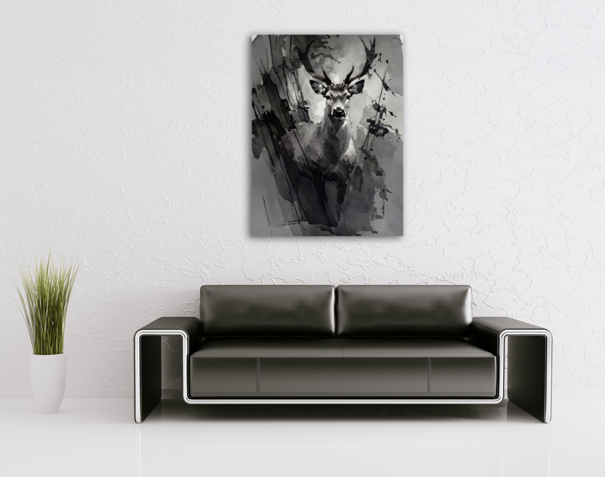 214-1782-wohnzimmer-Elche-im-Unterholz-top-qualitaet-waehlbare-groessen