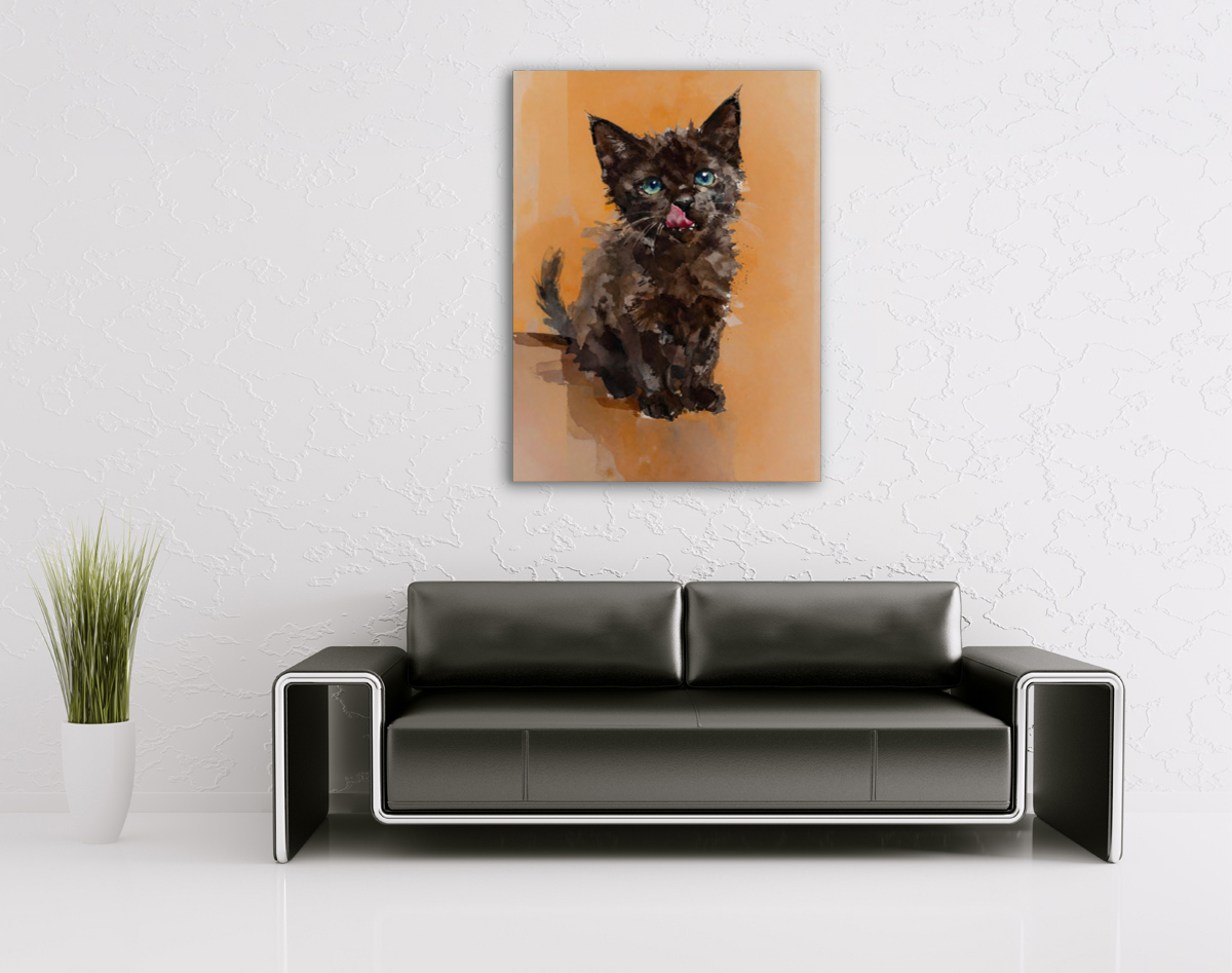 214-1795-wohnzimmer-schwarzes-Kaetzchen-mit-blauen-Augen-kunst-bilder-kaufen-malerei