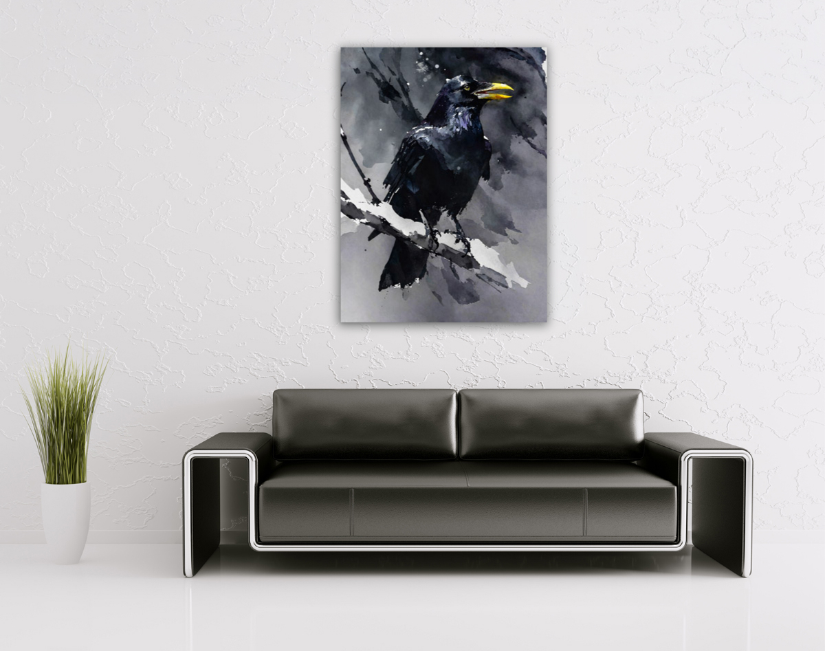214-1817-wohnzimmer-Amsel-auf-einem-Ast-sammlungspraesentation-zeitgenoessische-kunst