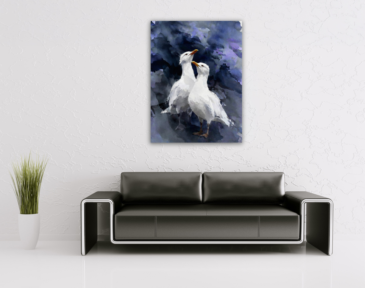 214-1818-wohnzimmer-paar-schoene-Moewen-vom-kunstklassiker-kunstdrucke-auf-leinwand