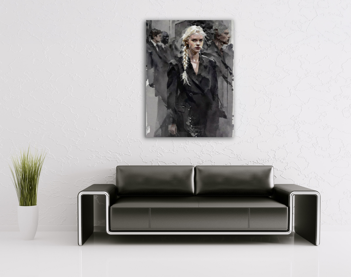 206-1837-wohnzimmer-Blondine-in-schwarzem-Mantel-gallery-glasbilder