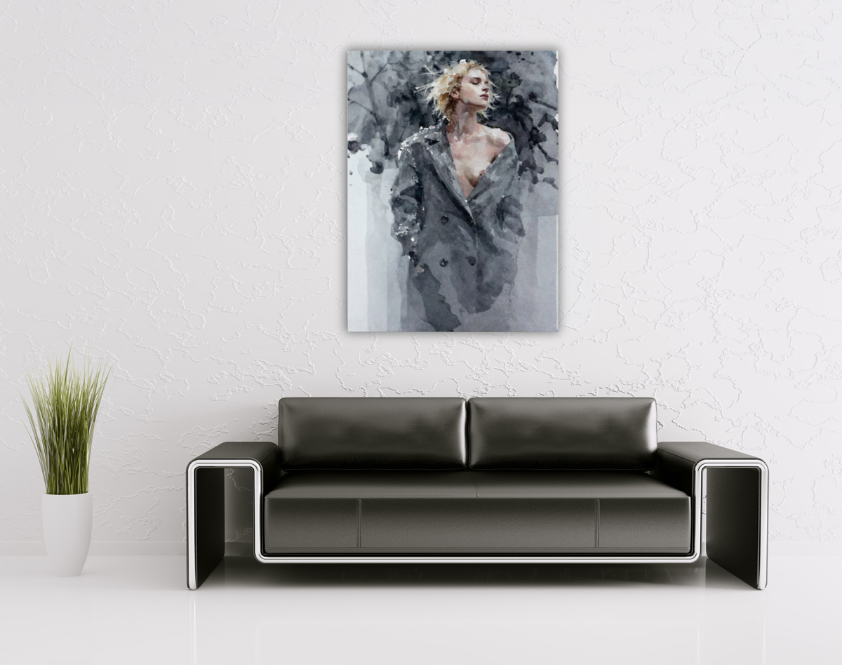 206-2080-wohnzimmer-Frau-im-Mantel-mit-nackter-Brust-bild-kaufen-glasbilder