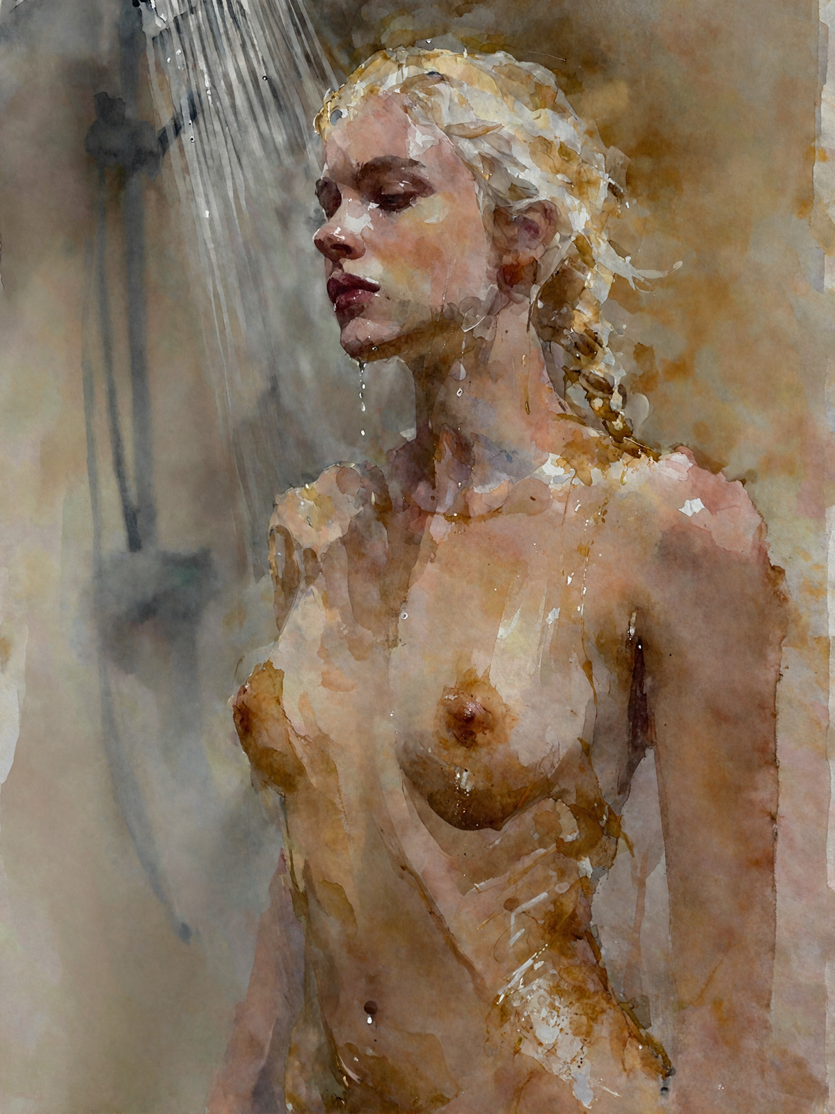 206-2089-nackte-blonde-Frau-unter-der-Dusche-bilderrahmen-wechselbefestigungen.jpg