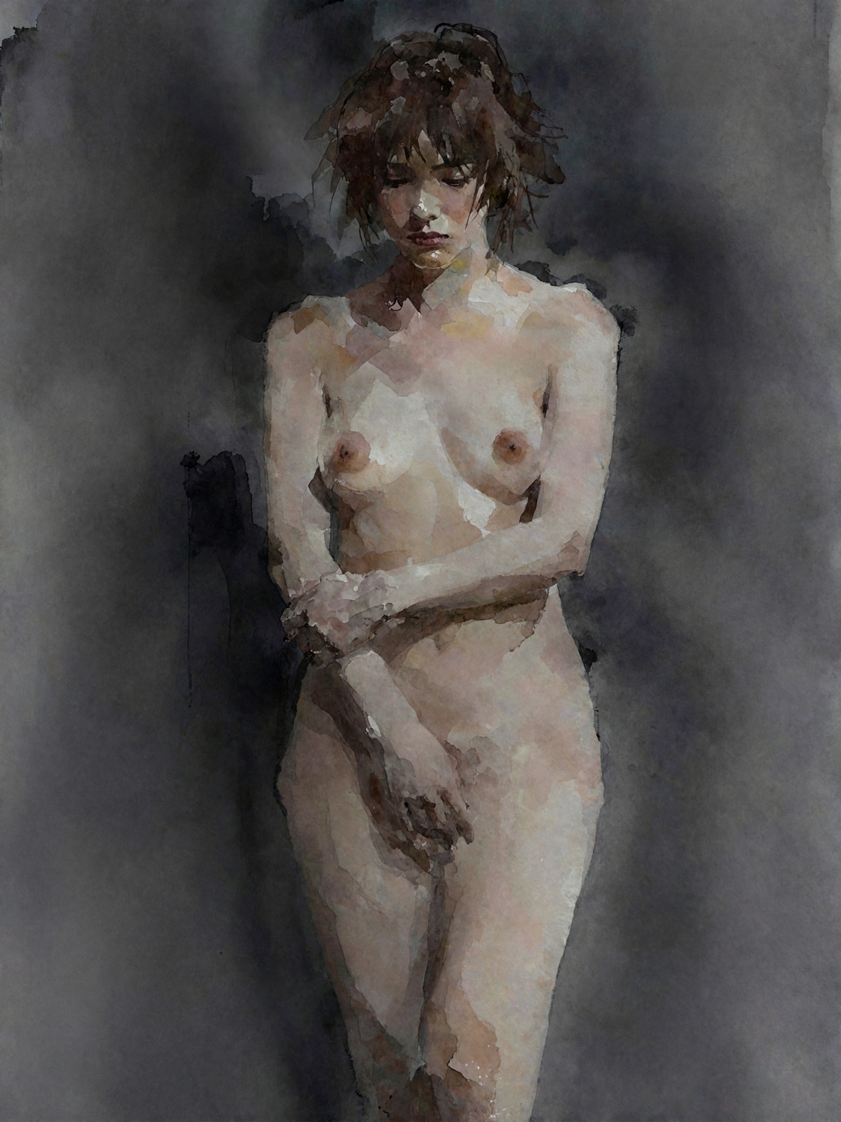 206-2093-nackte-Frau-in-der-Dunkelheit-galerie-kunst-bilder-kaufen
