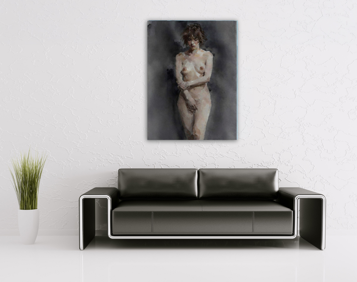 206-2093-wohnzimmer-nackte-Frau-in-der-Dunkelheit-galerie-kunst-bilder-kaufen.jpg