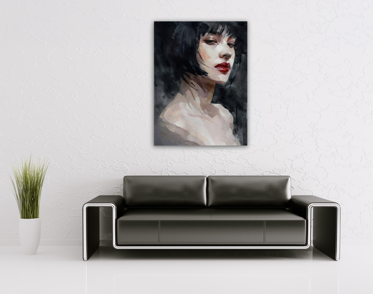 206-1851-wohnzimmer-Maedchen-mit-Bobschnitt-und-roten-Lippen-motive-online-kaufen