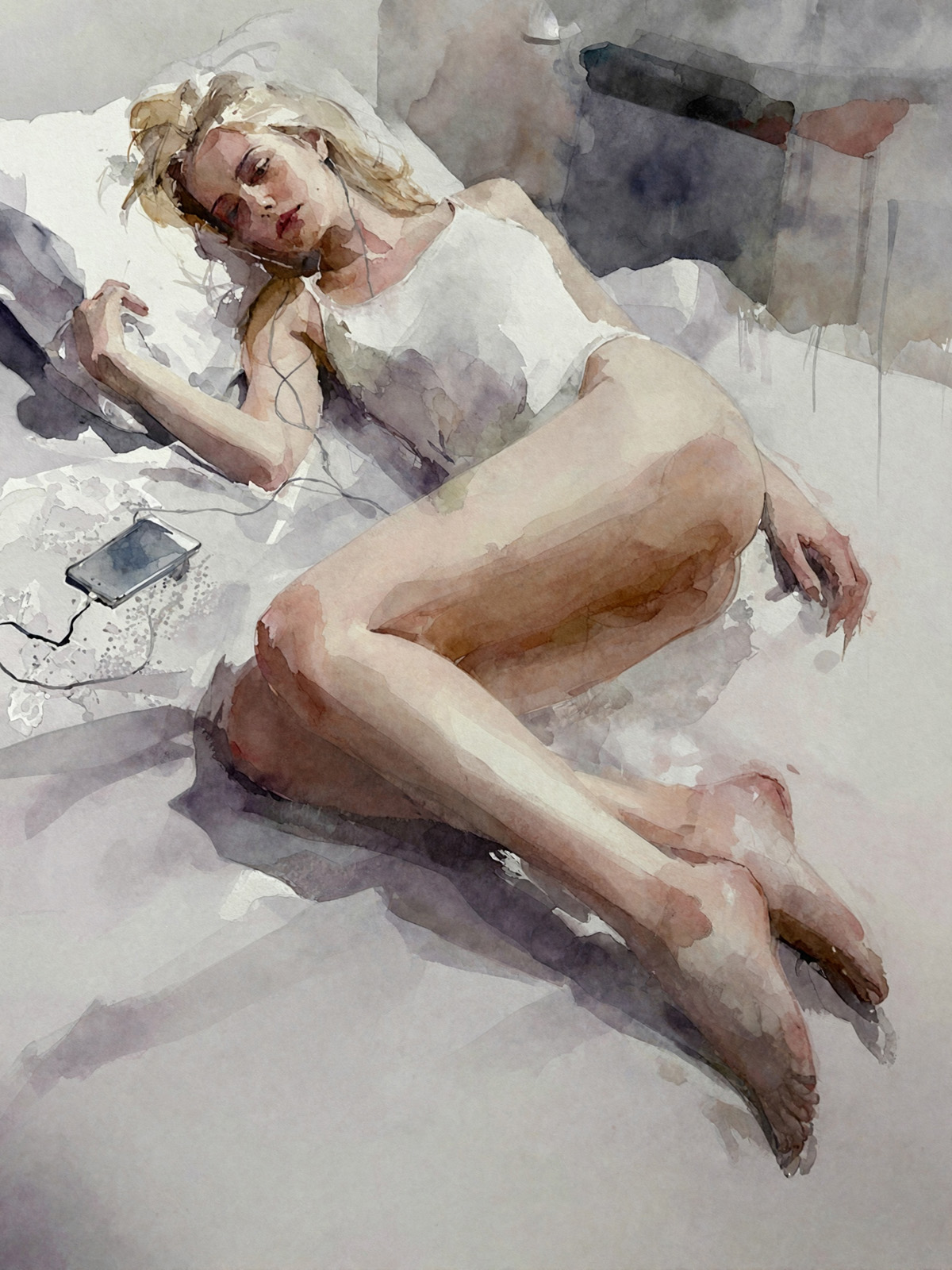 206-1866-Maedchen-im-Bett-mit-Musik-wechselrahmen-xxl-bild.jpg