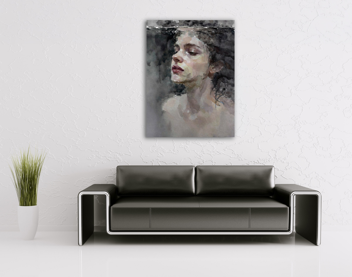 206-1916-wohnzimmer-Aquarellbild-einer-frau-bilder-online-kaufen-kundenbewertungen