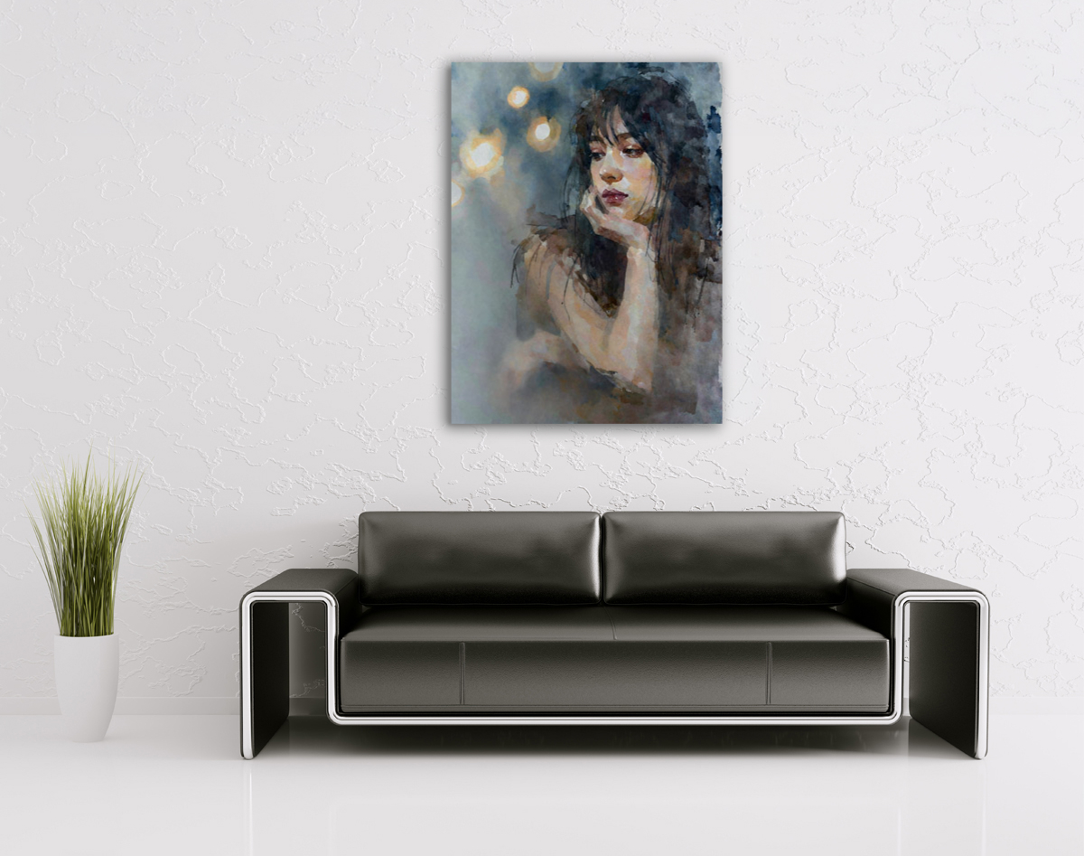 206-1922-wohnzimmer-nachdenkliches-Maedchen-im-schein-der-Lichter-einzigartig-personalisiertes-bild