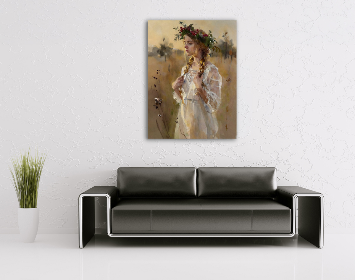 206-1925-wohnzimmer-Maedchen-mit-Blumenkranz-fotokunst-farbfotos