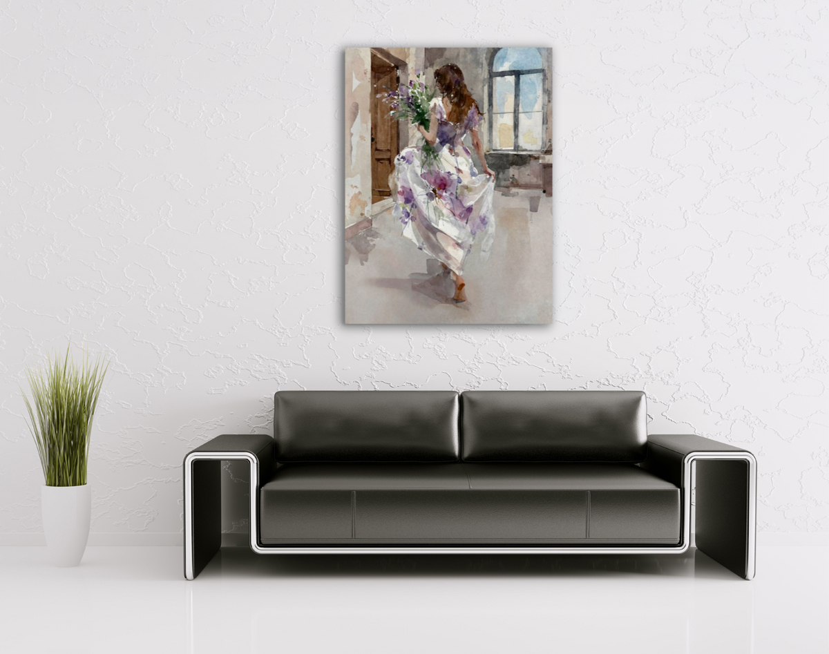 206-1932-wohnzimmer-Maedchen-mit-Blumen-im-bunten-kleid-gemaelde-reproduktionen