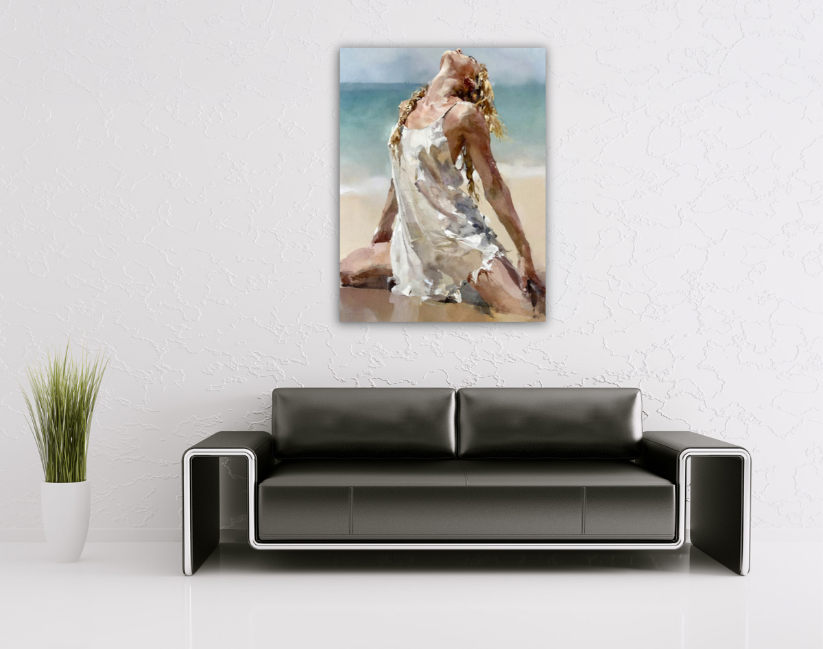 206-1949-wohnzimmer-Maedchen-am-Strand-kunst-bilder-kaufen-online-poster