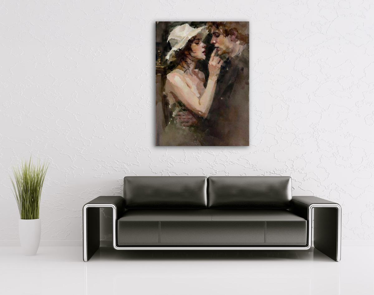 206-2014-wohnzimmer-verliebtes-Paar-wandbilder-kunstdrucke-auf-leinwand
