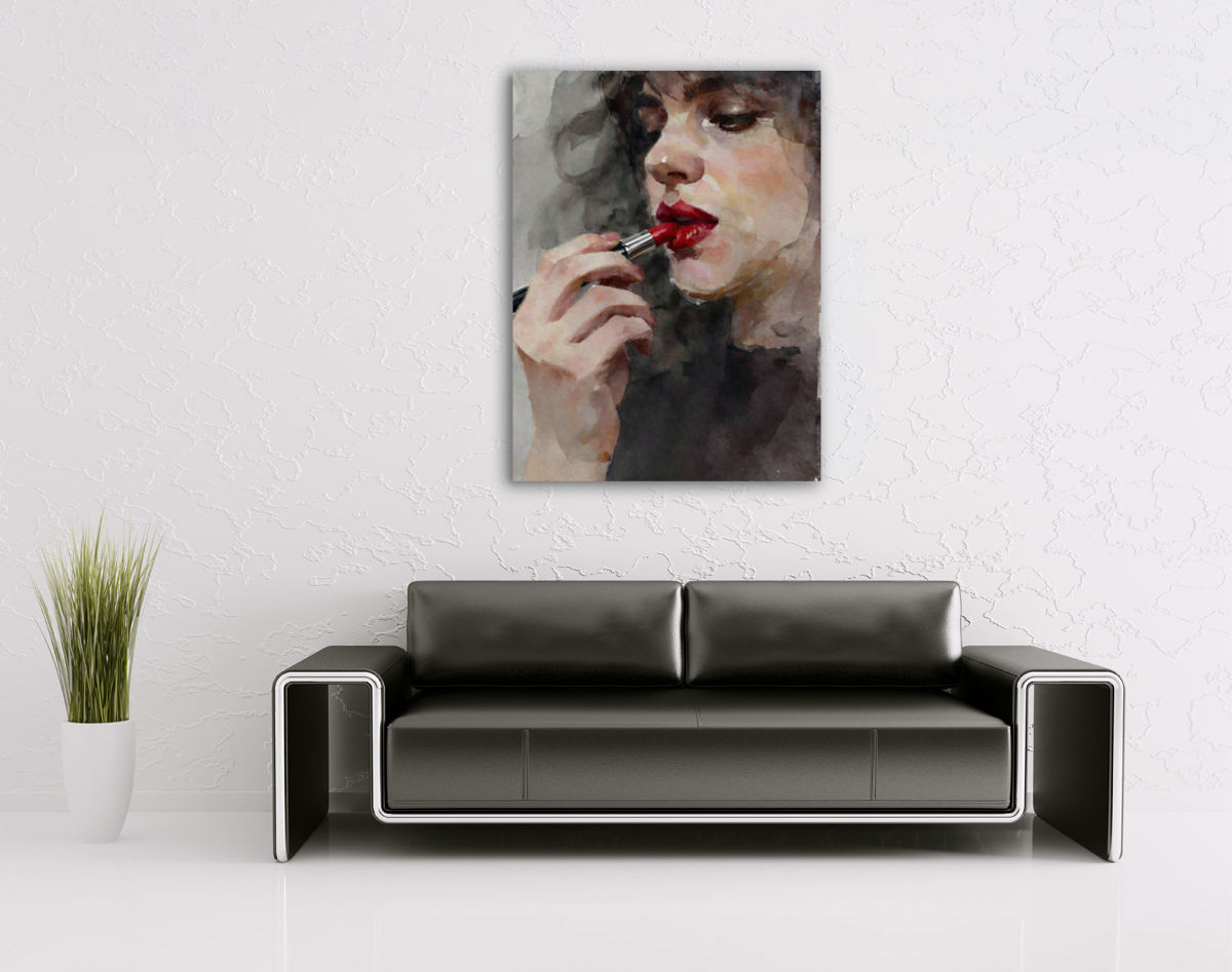 206-1986-wohnzimmer-roter-Lippenstift-rote-Lippen-einer-Frau-pop-art-expressionismus
