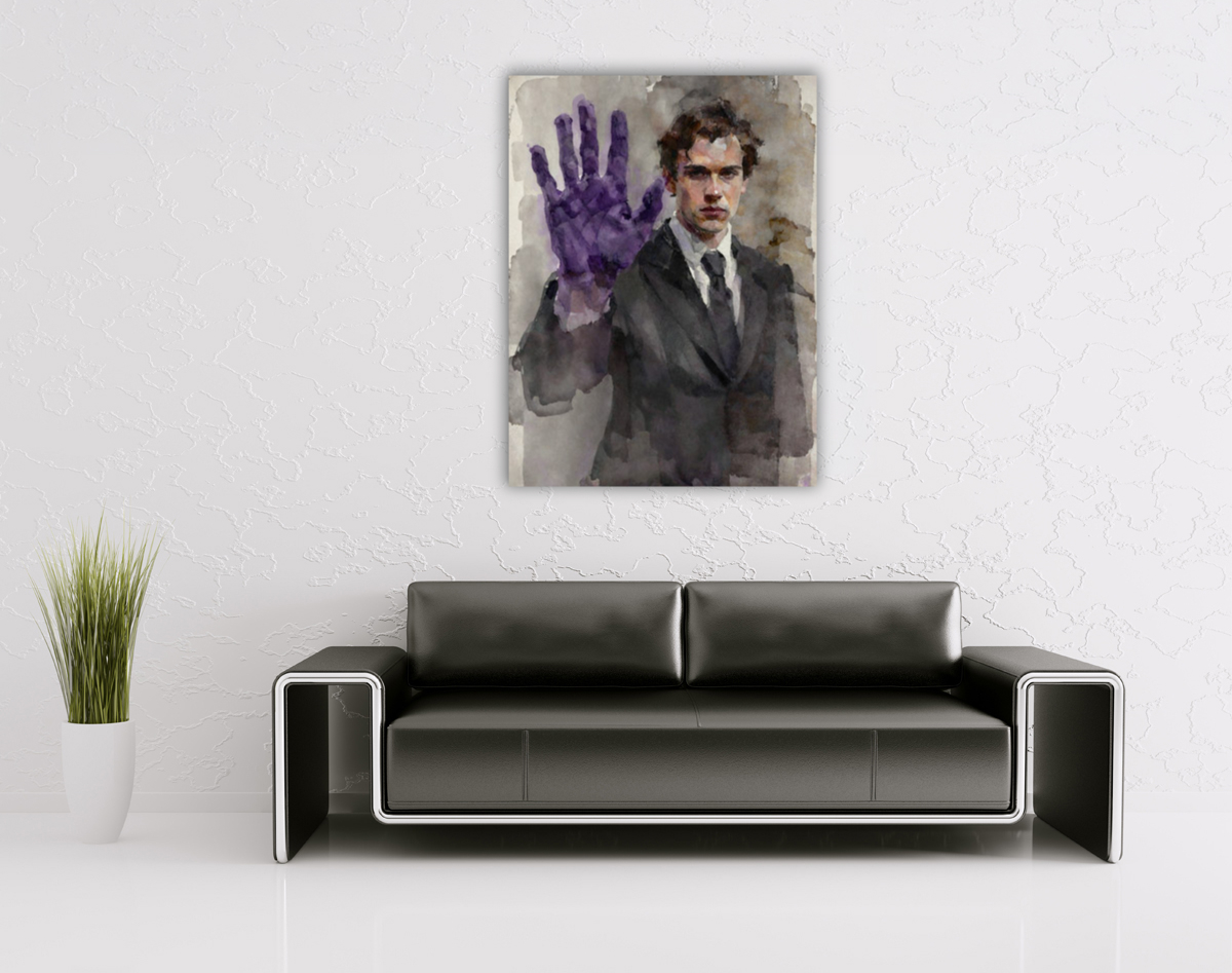 206-1996-wohnzimmer-Junge-mit-der-violetten-Hand-abstrakte-kunst-skandinavisch