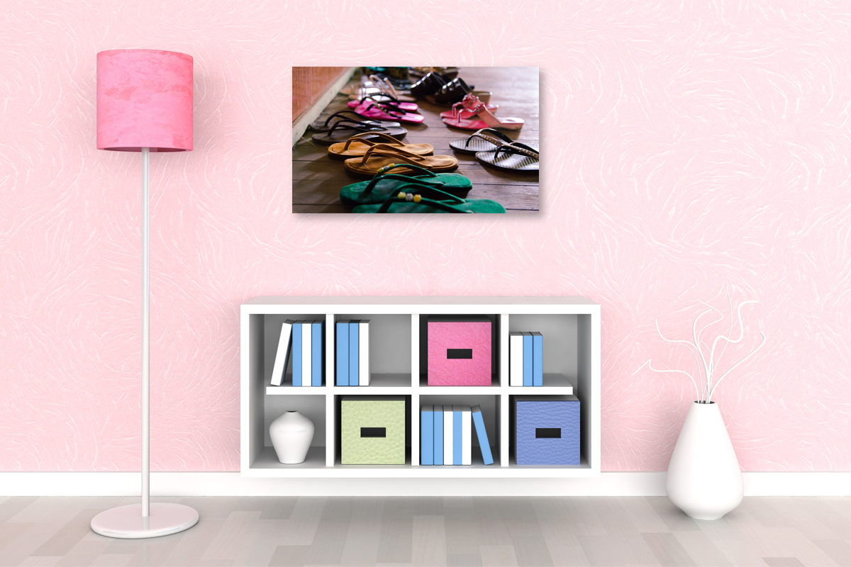 2-109-1437-kinderzimmer-zehengreifer-schuh-bunt-galerie-gerahmte-bilder_l