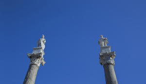 109-1187-antike-skulptur-himmelblau-reisen-poster-sonderanfertigungen