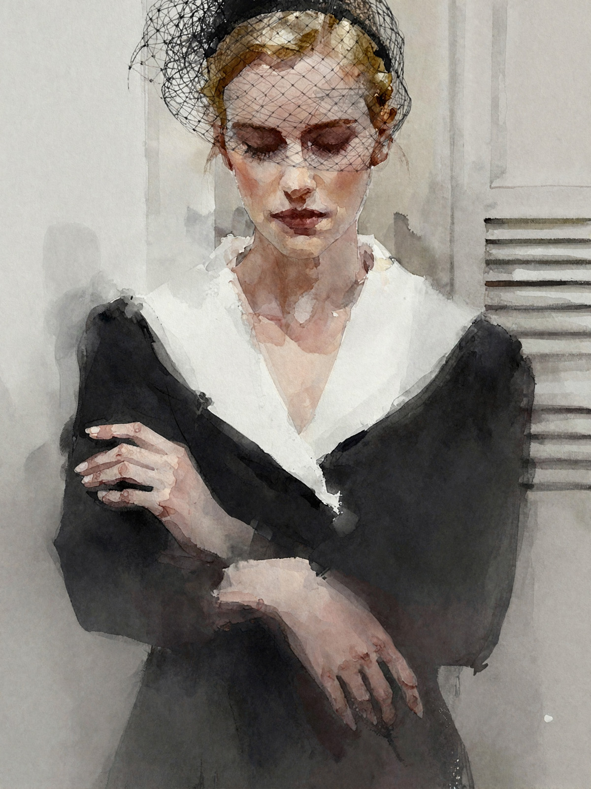 206-1870-Maedchen-in-schwarzem-Kleid-und-Schleier-acrylglasbilder-zufriedene-kunden