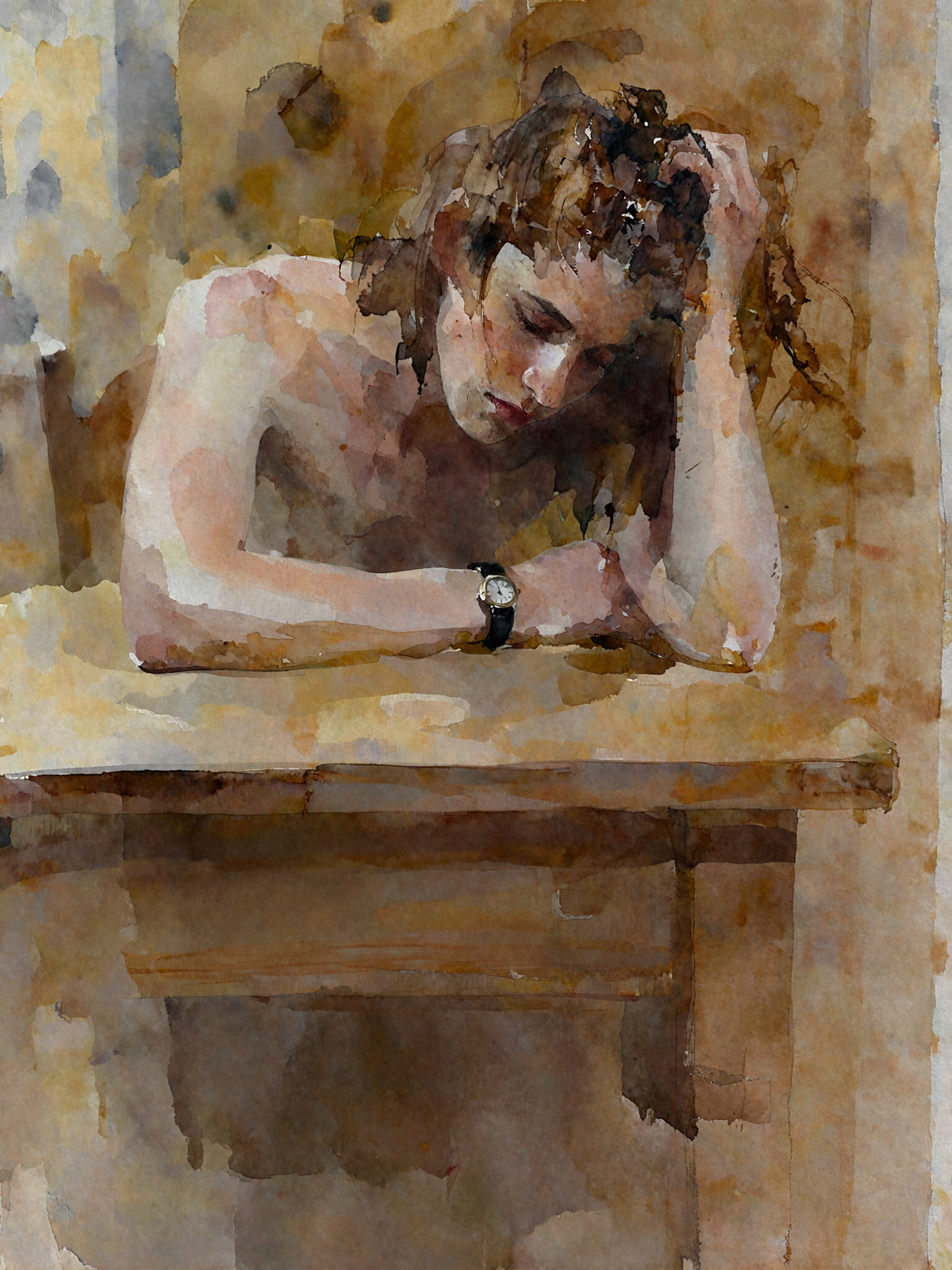 206-1931-traurige-Frau-am-Tisch-gallery-kunstklassiker
