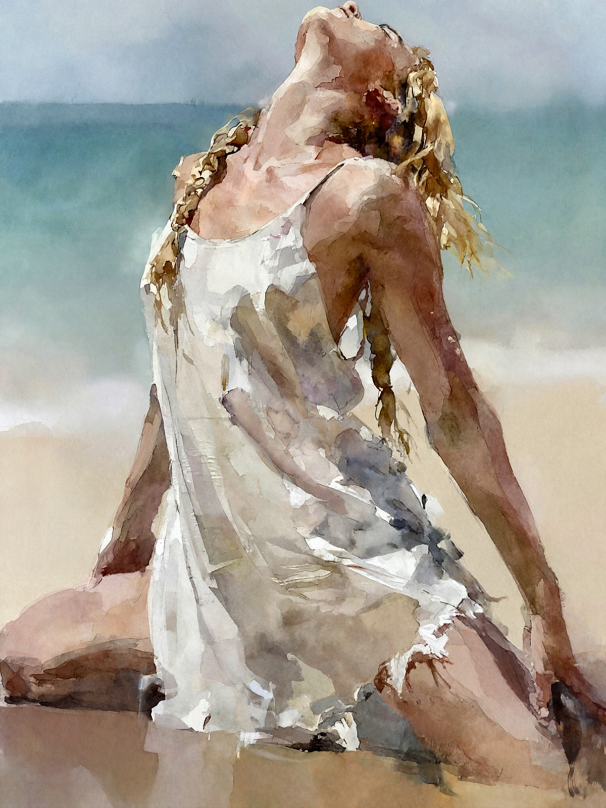 206-1949-Maedchen-am-Strand-kunst-bilder-kaufen-online-poster