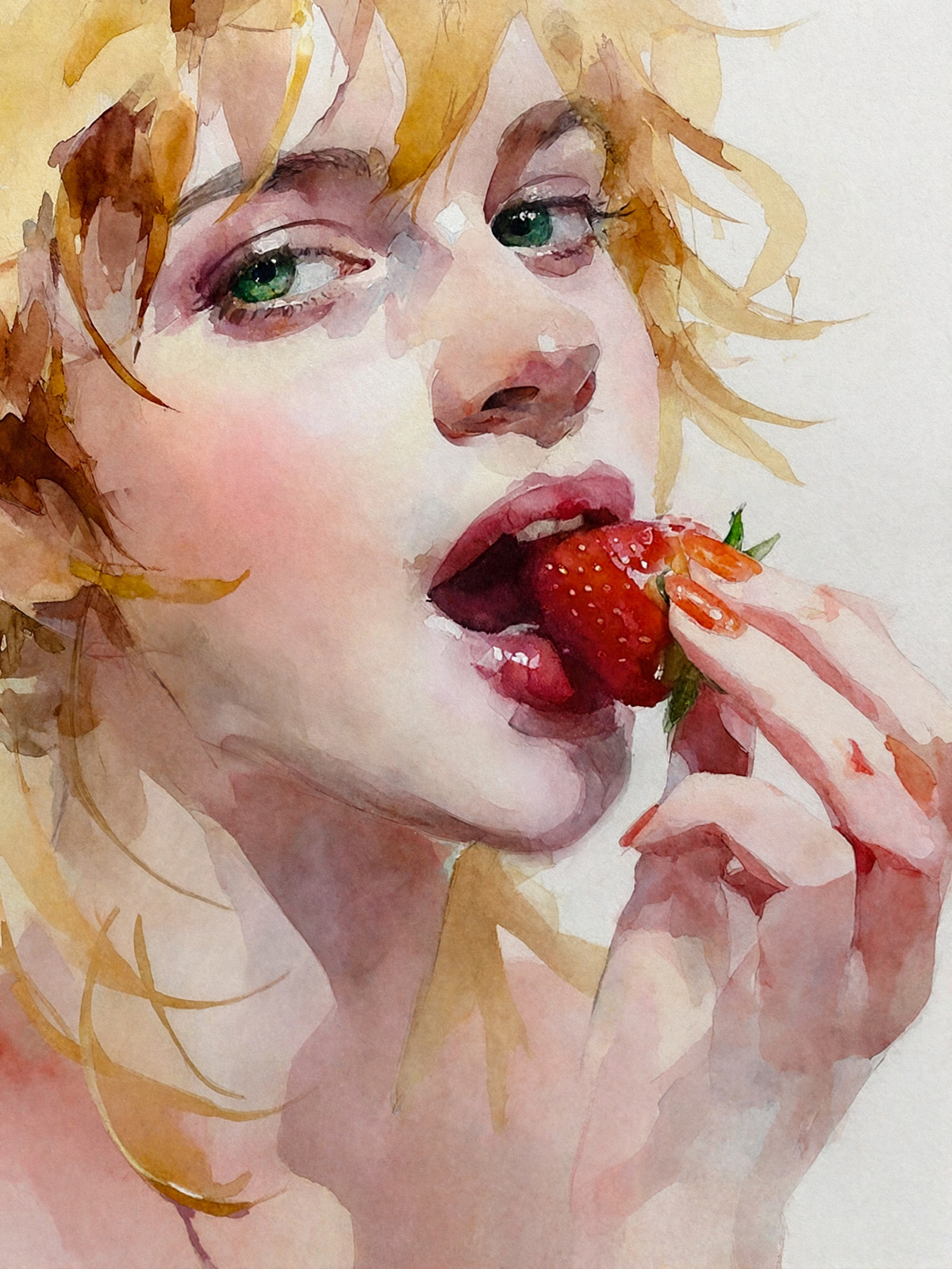 206-1966-Blondine-isst-Erdbeeren-praesentation-galerie-qualitaet