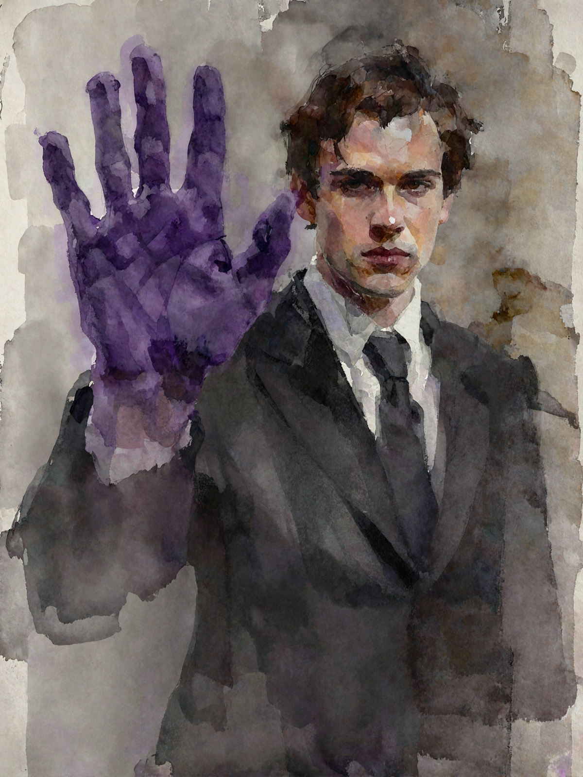206-1996-Junge-mit-der-violetten-Hand-abstrakte-kunst-skandinavisch