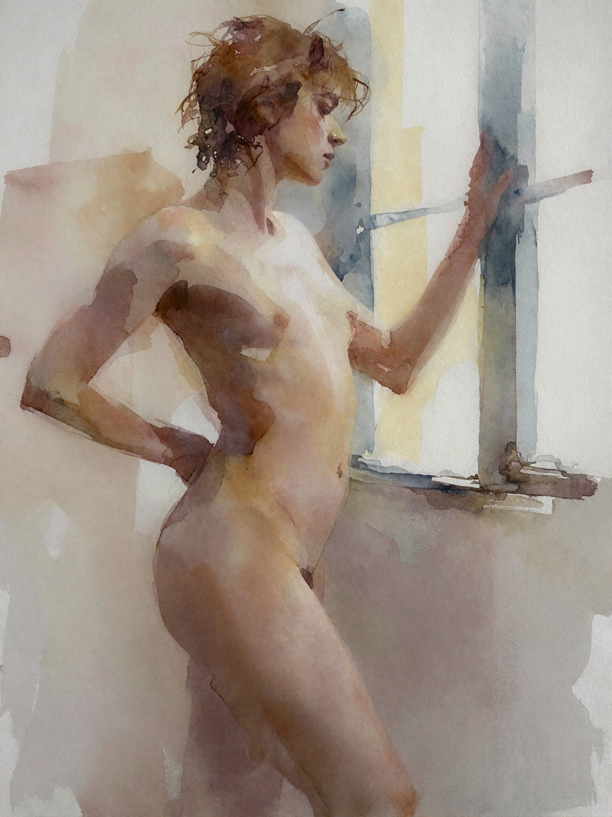 206-2059-nackter-Mann-am-Fenster-leinwanddrucke-museum