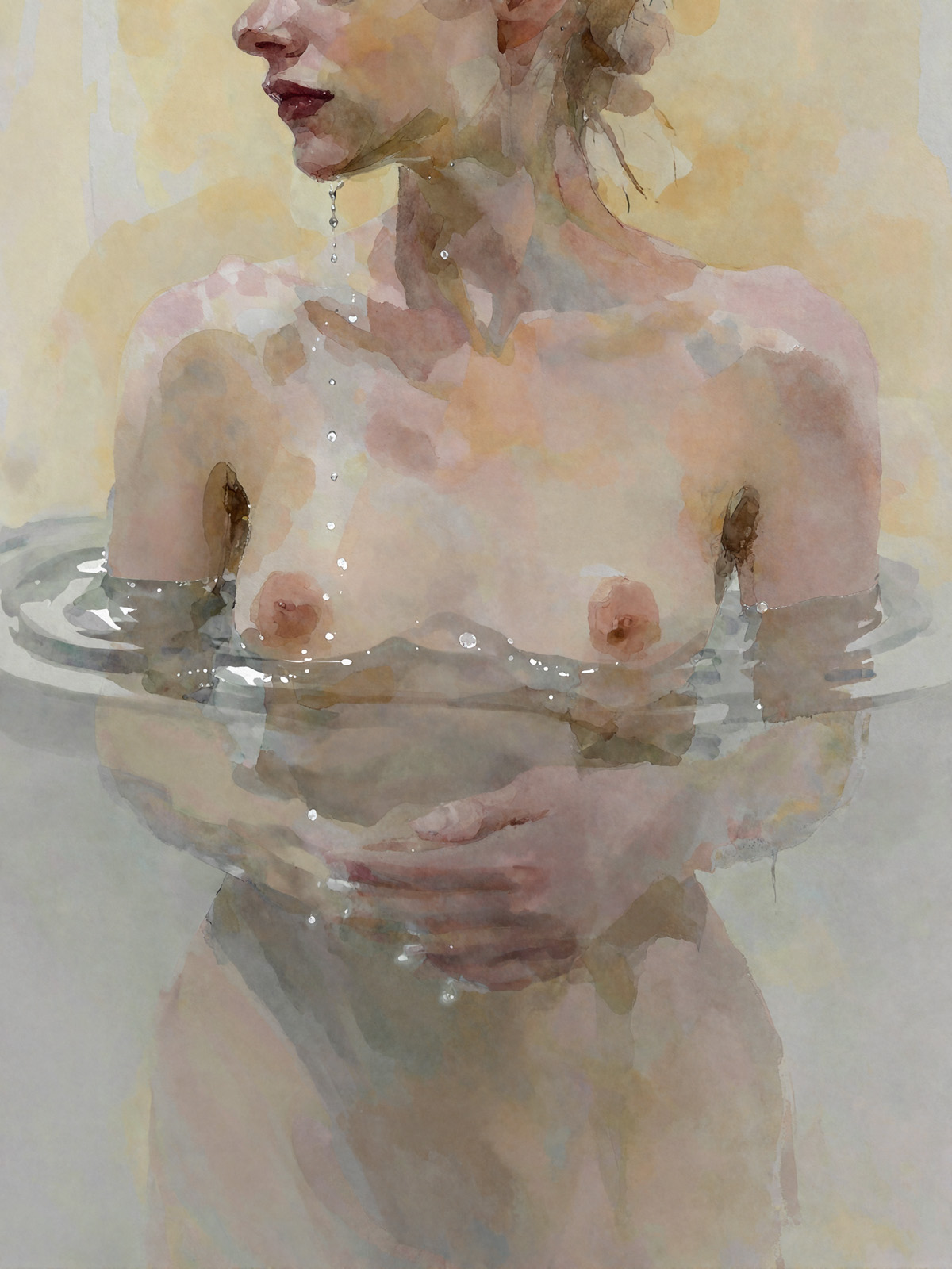 206-2071-nackte-Frau-bis-zum-Hals-im-Wasser-leinwanddrucke-limitiert