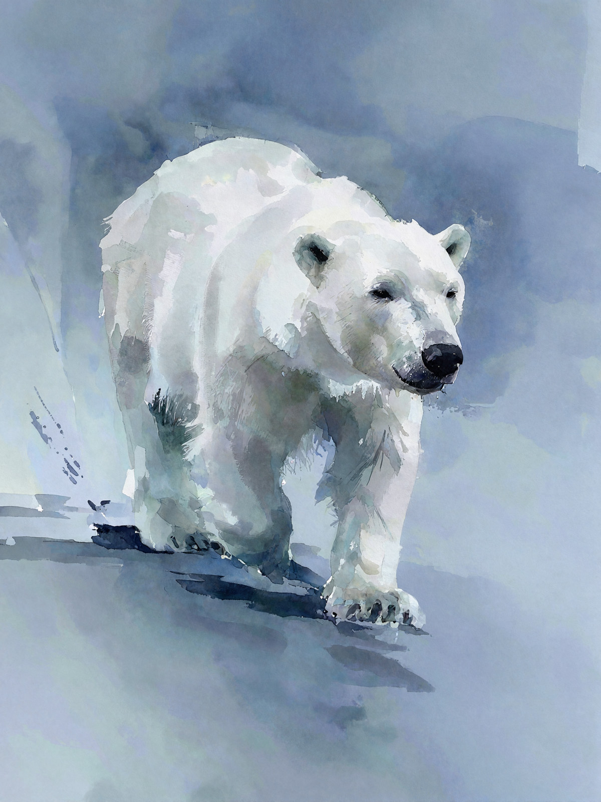 214-1757-Eisbear-im-Schnee-bild-xxl-digitaldruck