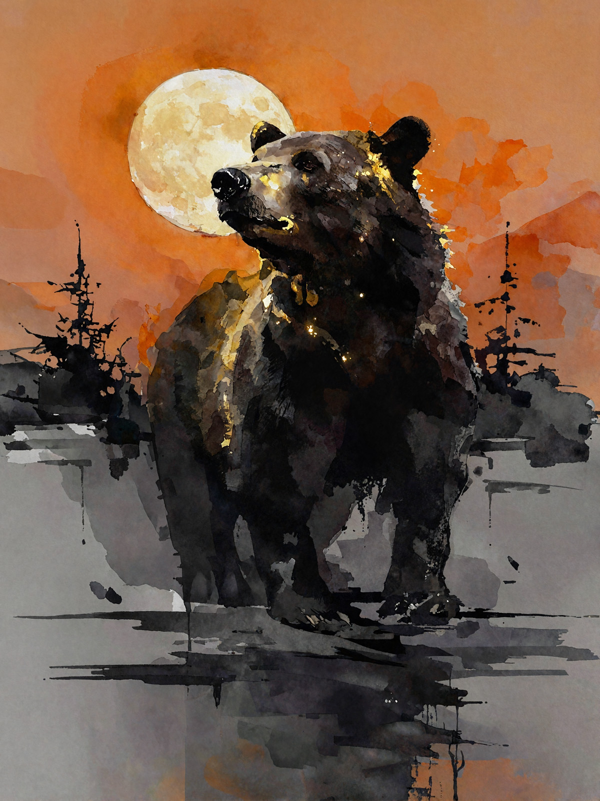 214-1758-Braunbear-bei-Sonnenuntergang-einzigartig-exklusive-bilder