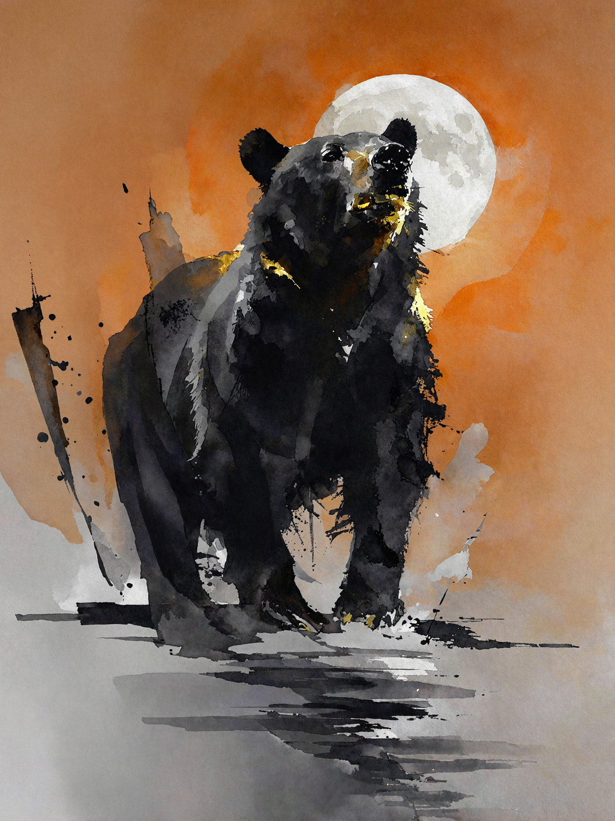 214-1766-Braunbear-im-Mondlicht-gemaelde-hochwertige-sonderanfertigungen