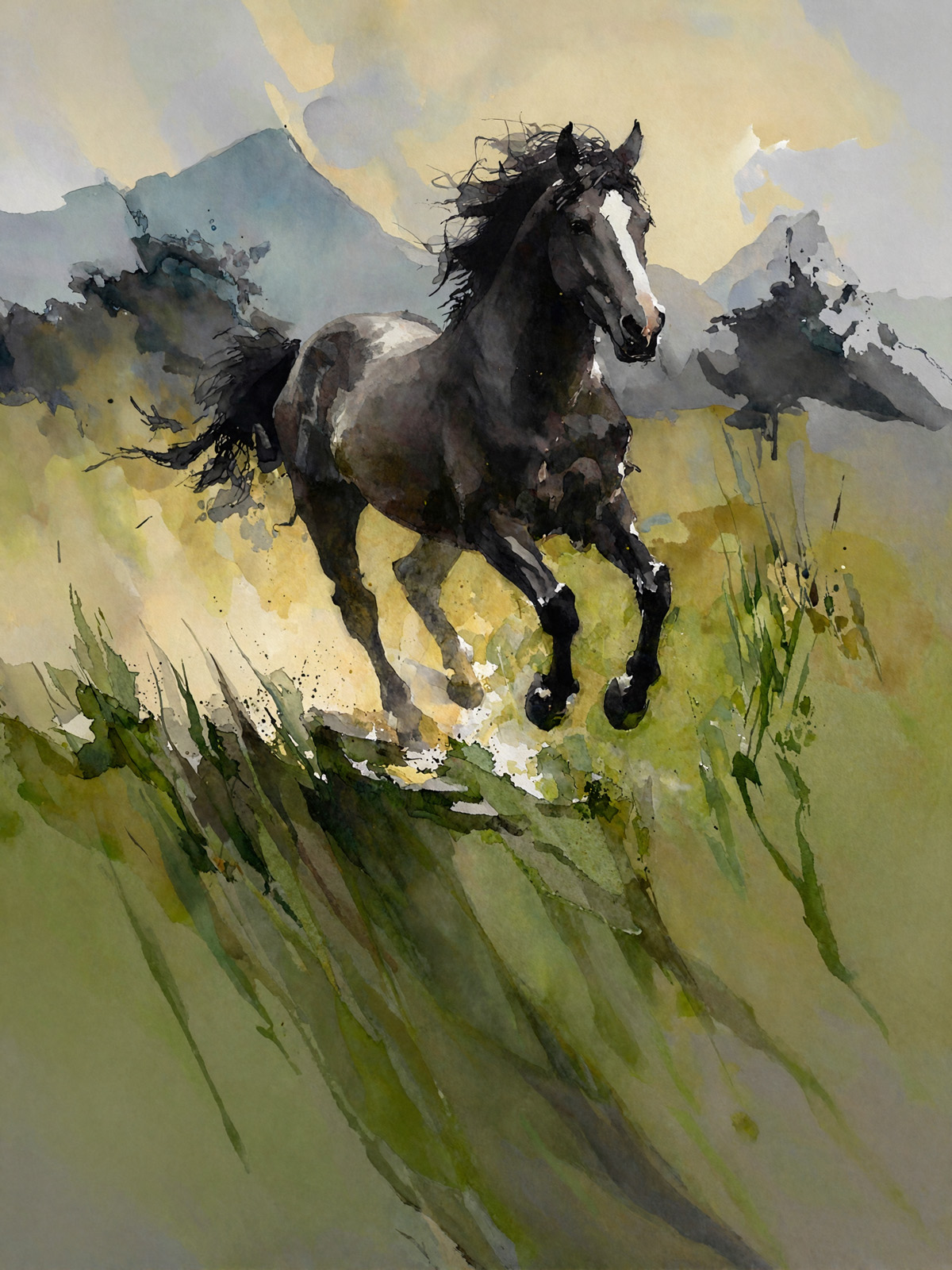214-1801-galoppierendes-Pferd-art-gallery-frei-waehlbaren-groessen