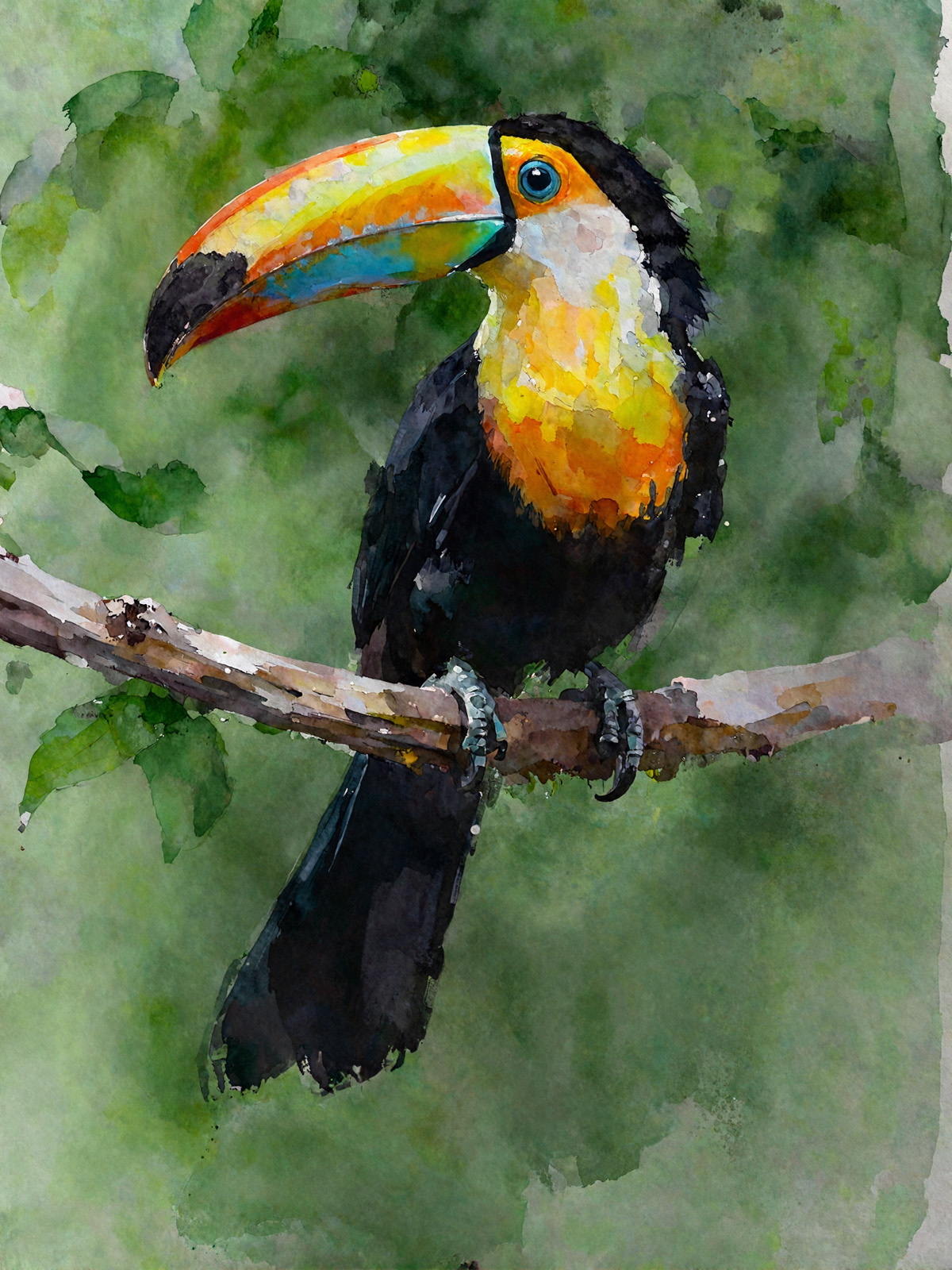 214-1819-Vogel-Tukan-mit-riesigen-Schnabel-online-galerie-verschoenerung